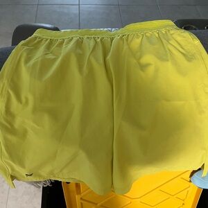 New Men’s Yellow Athletic Shorts